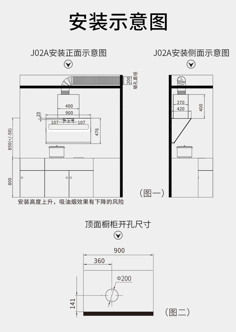 九阳 J02S 自清洗侧吸油烟机 升级19m³吸力 1级能效 图22