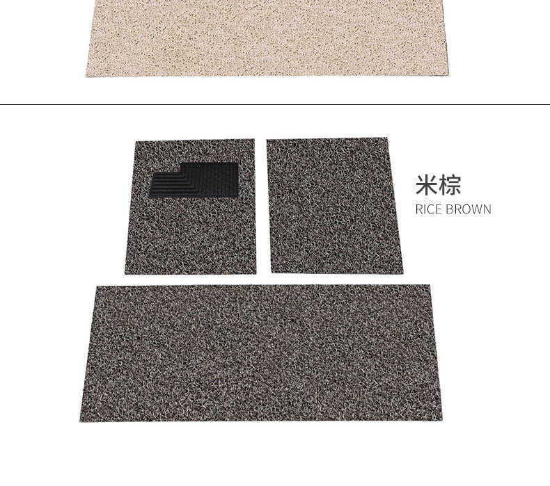 Wire Loop Car Floor Mats Can Be Freely Cut, Carpet-Style Brushed Car Mats with Wire Loops, Non-Slip Silicone Thickened Mats