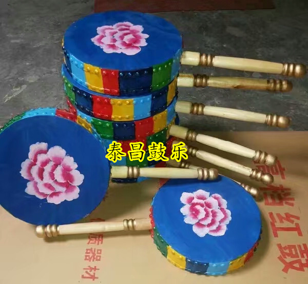 Tibetan Reba dance props drum cowhide adult children students 20 23 25 30cm Reba drum