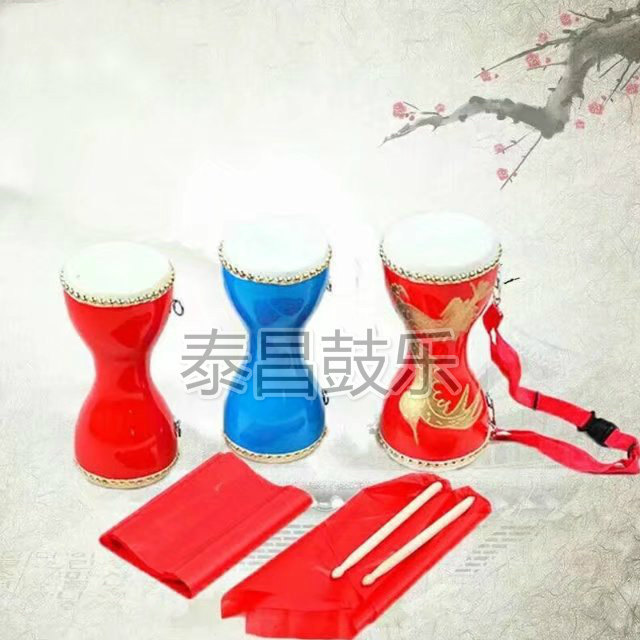 14cm Adult Chest Drummer Bull Leather Drum Slim Waist Drummer Beat Drum Square Dance Drum Waist Drum Seedlings