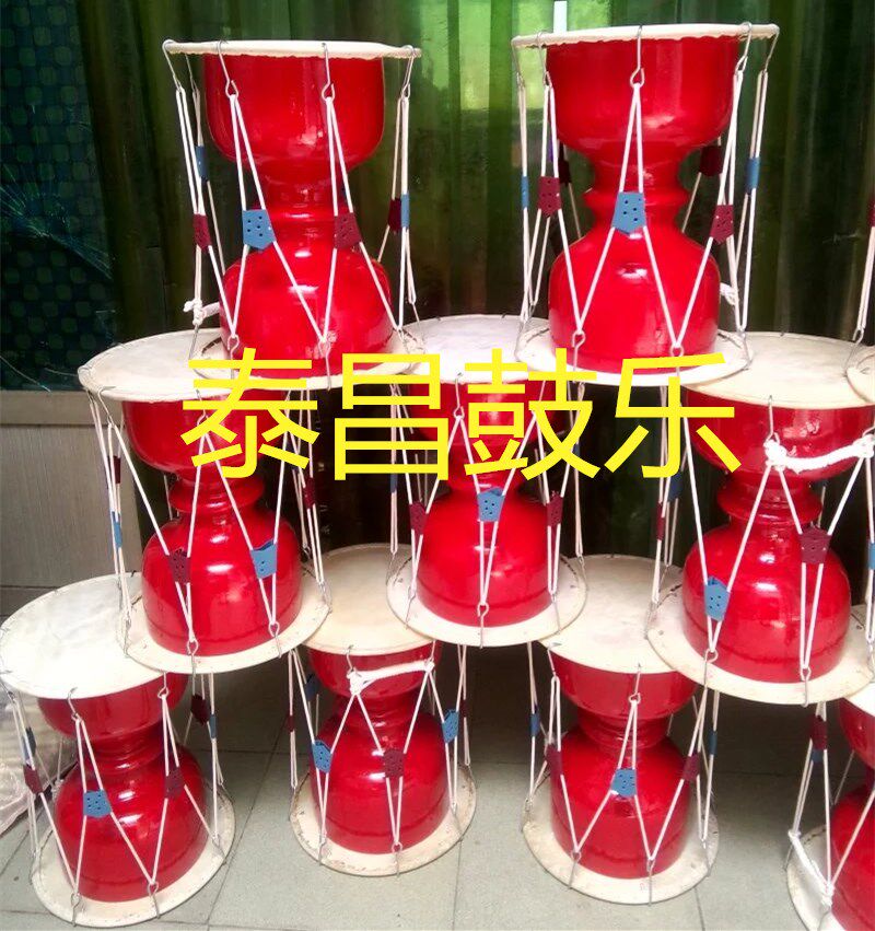Factory direct adult Korean drum pull rope long drum special drum painted drum props drum performance drum
