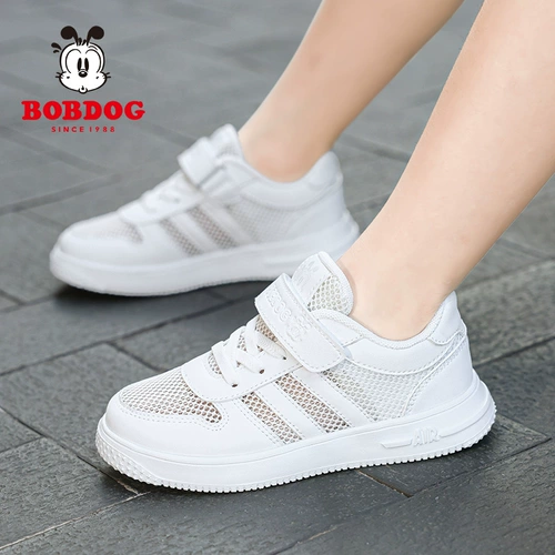 Детские туфли, летняя дышащая белая обувь для мальчиков, спортивная обувь, подходит для подростков