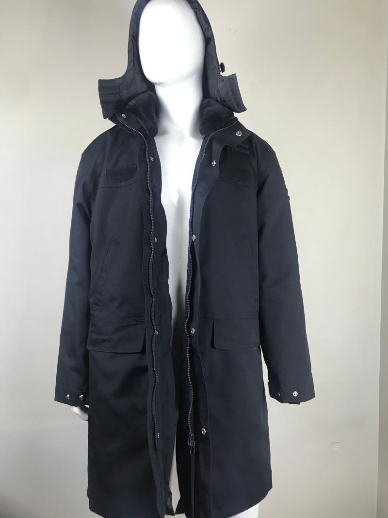 Customized security coat men's thickened down padded jacket winter duck down cold-proof clothing multi-functional duty winter clothing