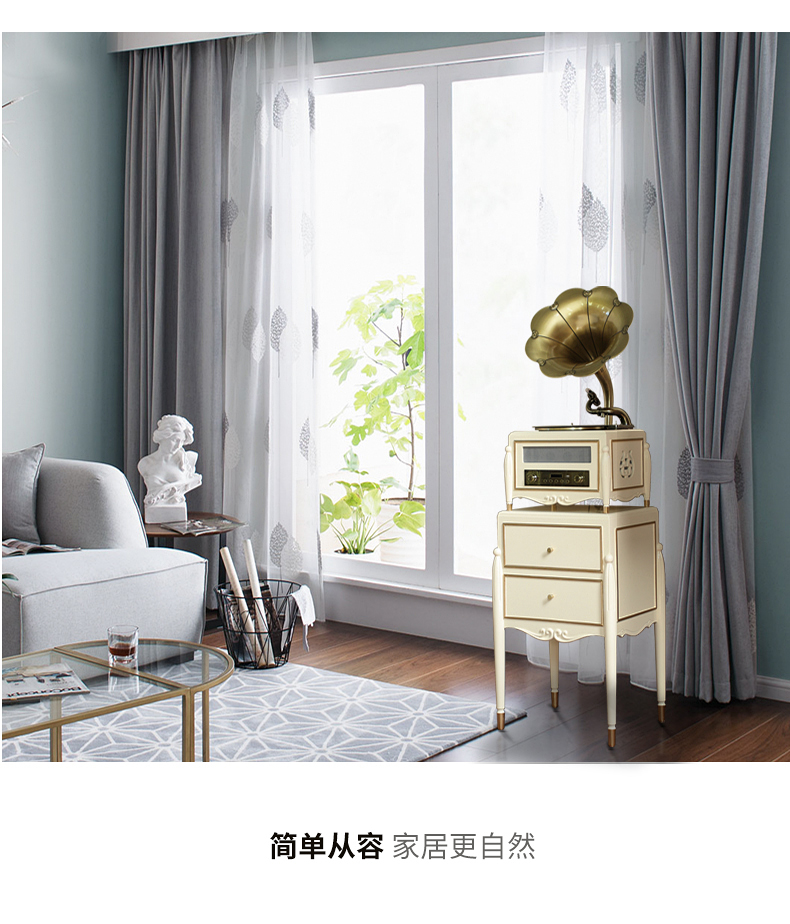 đầu đĩa than denon dp-400	 Tang Yun Kiểu ghi âm phong cách Bắc Âu retro ghi âm đa chức năng phòng khách dau dia than