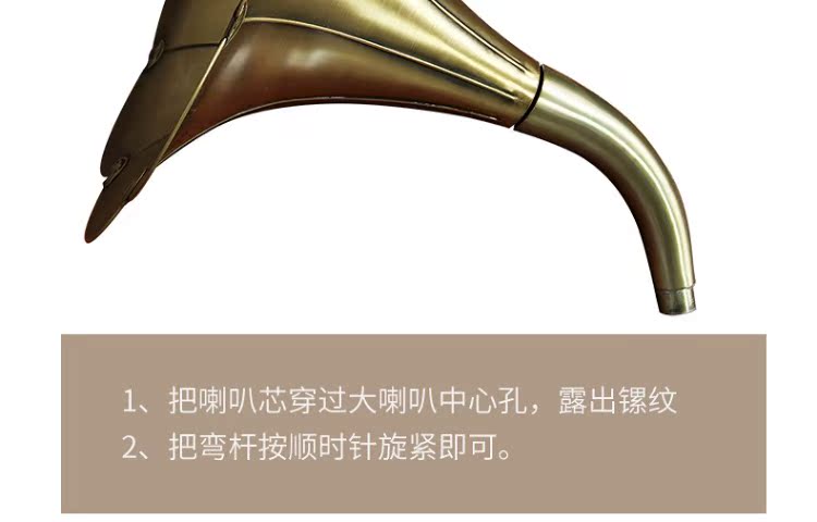 máy nghe nhạc đĩa than victrola Máy ghi âm châu Âu retro ghi đĩa CD máy LP phòng khách mềm trang trí hoài cổ đài phát thanh cũ - Máy hát 	đầu đĩa than cổ