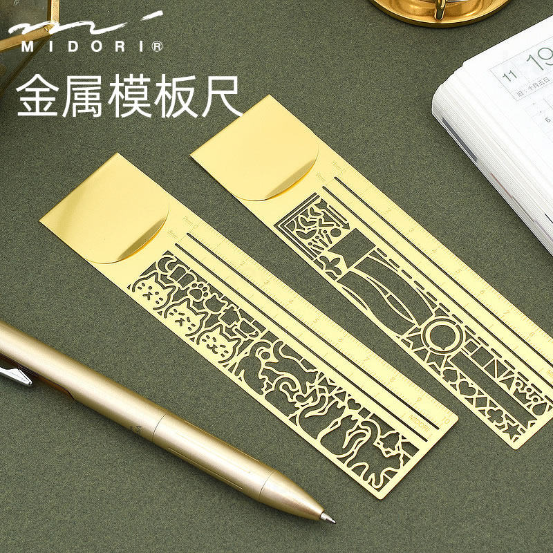 Midori metal brass stainless steel back clip bookmark ruler: your new ...
