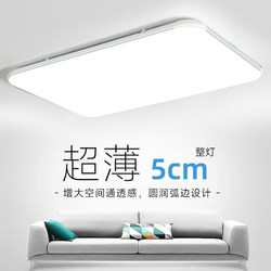 Ultra-Thin Led Modern Minimalist Rectangular Living Room Light, Ultra-Bright Ceiling Lamp for Hall, Room, and Bedroom