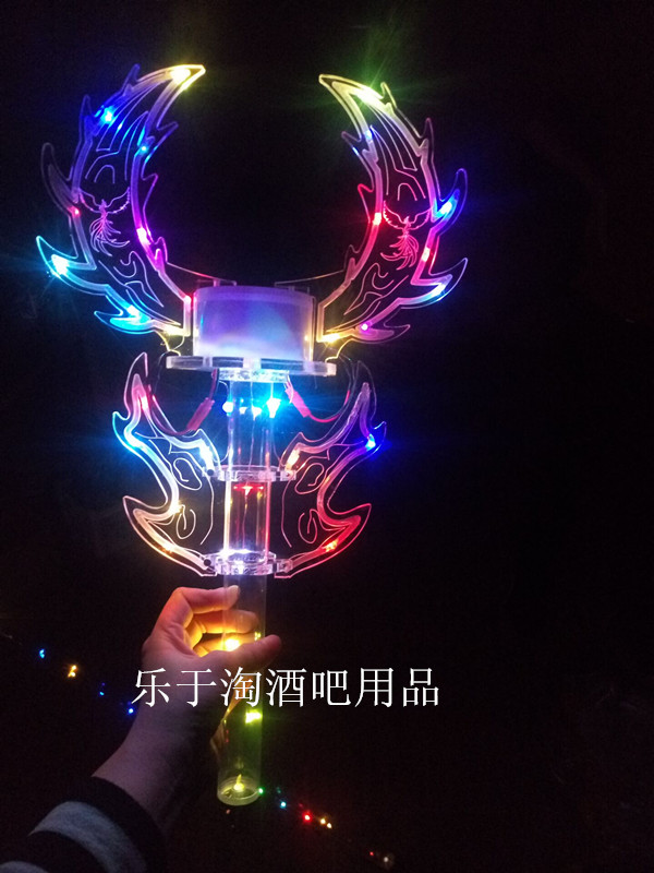 High-grade led luminous champagne scepter bar luminous wand VIP wine artifact luminous performance costume