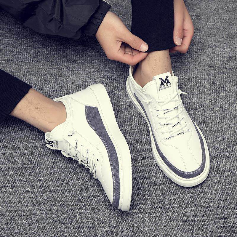 Hong Kong Special Cabinet 2022 Summer New Small White Shoes Men's Korean Version Casual Breathable Hollowed-out Genuine Leather Board Shoes Sports Men's Shoes