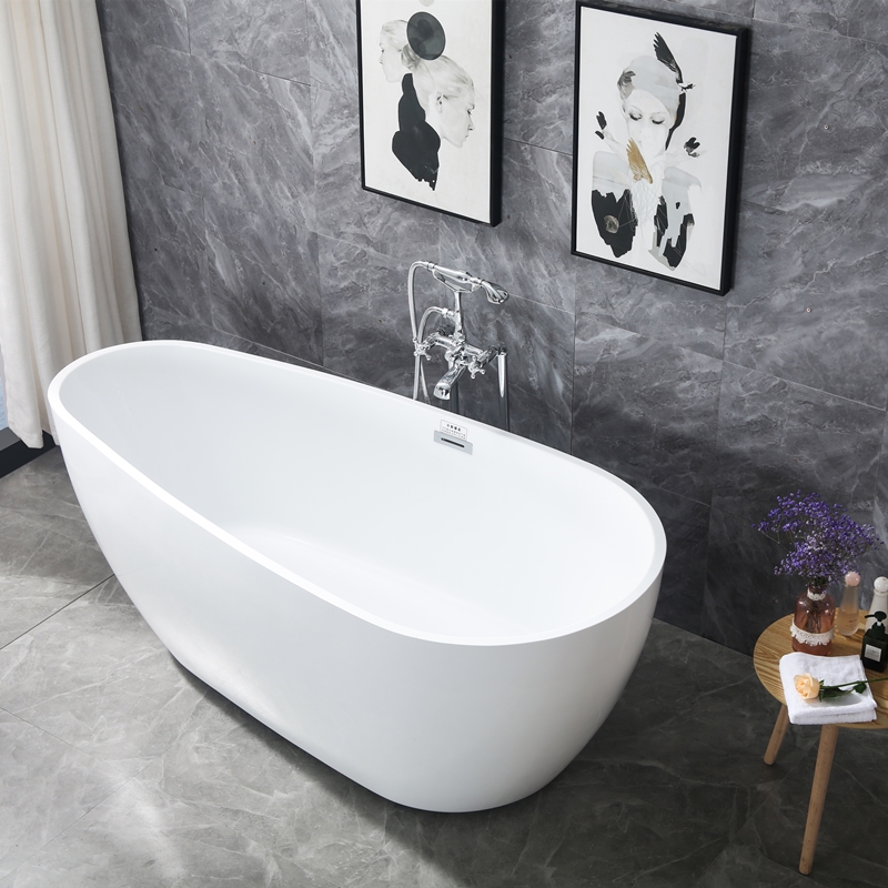 Acrylic bathtub household small apartment cloth embedded double love couple net celebrity imperial concubine oval large villa