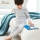 Chàng trai và cô gái nửa cổ cao chạm đáy áo cotton dày đồ lót nhiệt set top dưa nhung cotton quần áo mùa thu thời trang cho bé