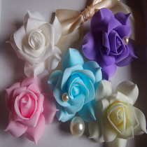 Simulation PE Rose Flower Head Multilayer Simulation Foam Rose Flower Blossom diameter 7cm fake flower ball material