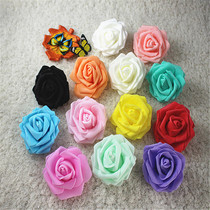 PE Emulation Rose Flowers 8cm Foam Flowers Fake Flowers DIY Material Handheld Flowers Wedding with Flower Cartoon Flowers Bundles 100