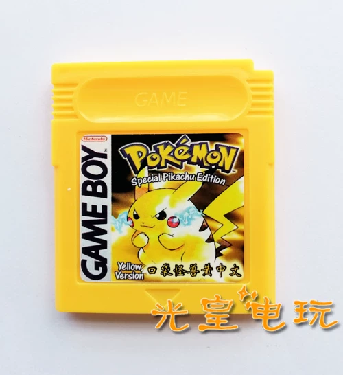 Картридж игры GBC Pocket Monster Red, желтый, синий, зеленый кристалл золото и серебро версия Pokémon китайская версия GBASP