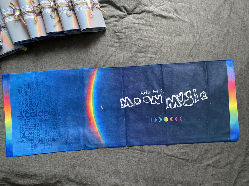 Coolplay Coldplay Moon Music Concert Towel Merchandise