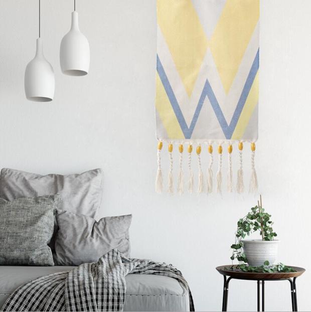 Phong cách Bắc Âu dệt tay tấm thảm boho tắc phân phối hộp sơn mềm mẫu trang trí phòng in tấm thảm thảm treo tường decor