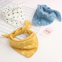 Baby Yarn Towel Han Edition Printemps Automne Les enfants écharpe à lextérieur du soleil Villes Windproof Square Boy Girl Scarf