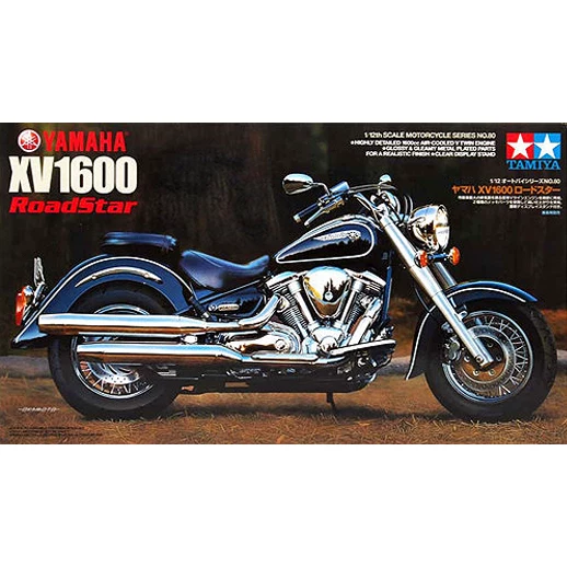 √ Сборная модель мотоцикла Tamiya 1/12, мотоцикл Yamaha XV1600 Road Star, 14080