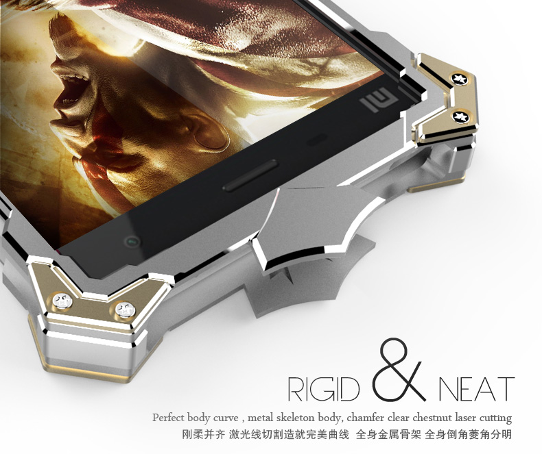 SIMON THOR Aviation Aluminum Alloy Shockproof Armor Metal Case Cover for Xiaomi Redmi Note 4|3|2|1