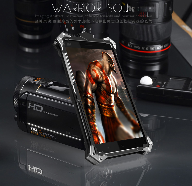 SIMON THOR Aviation Aluminum Alloy Shockproof Armor Metal Case Cover for Xiaomi Redmi Note 4|3|2|1