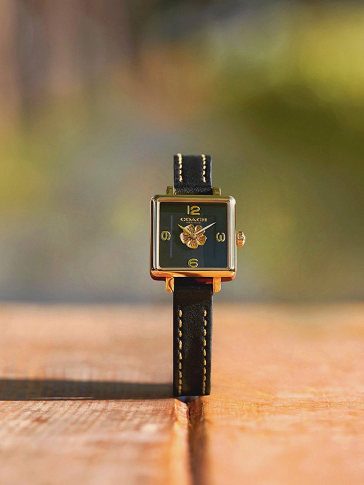 COACH Cass Series Tea Rose Quartz Small Sugar Cube European and American Style Women's Watch as a Gift for Girlfriend