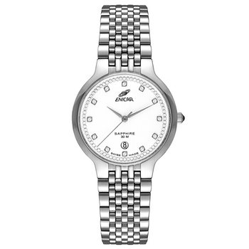 Inerag Quartz Watch Series White Dial Steel Band Single Calendar Display Swiss Men's Watch