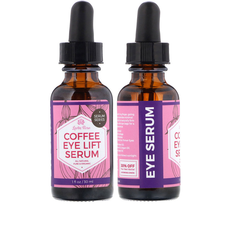 leven rose coffee eye lift serum