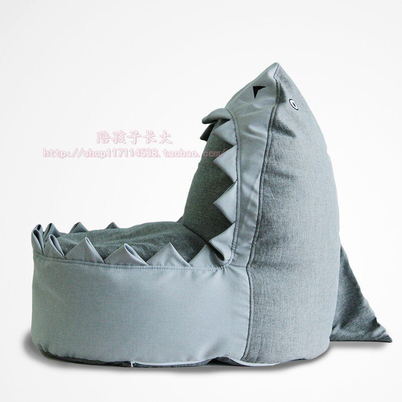 INS Nordic style children's lazy sofa cute small animal shark bean bag fabric pet seat