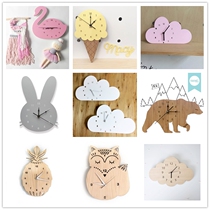 ins Nordic home Cloud Dove Bat Cartoon White Cloud Muted Bell Wall Deco for childrens room Soft