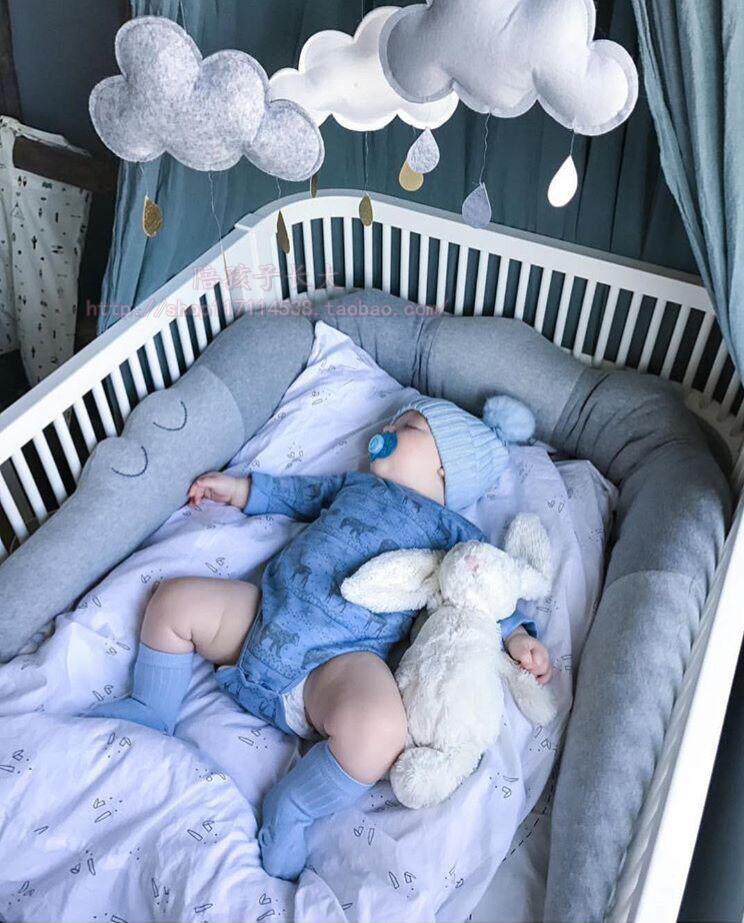 ins exit Denmark Nordic wind children house decoration crib enclosure small crocodile hugging bed leaning on sleep dolls