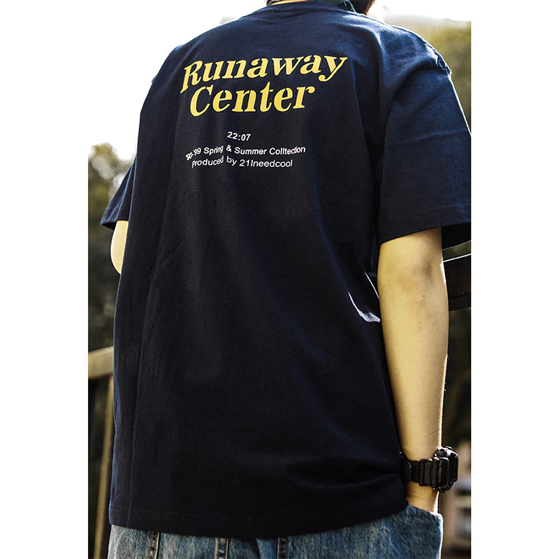 Nobodyknowns Summer Day Ensemble Base Brief Letter Printed 100 Hitch Loose Pure Cotton Male And Female Short Sleeve T-shirt