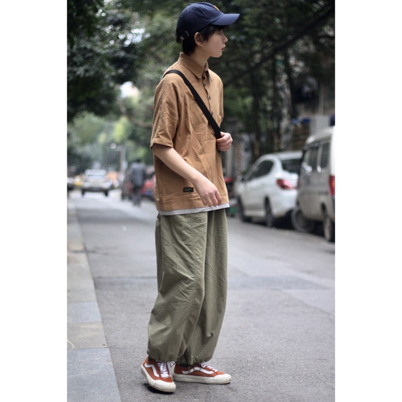 Nobodyknowns Summer New Pure Color Retro Made of Old Overalls Wind and Men's Identical Short Sleeve Shirt POLO Shirt