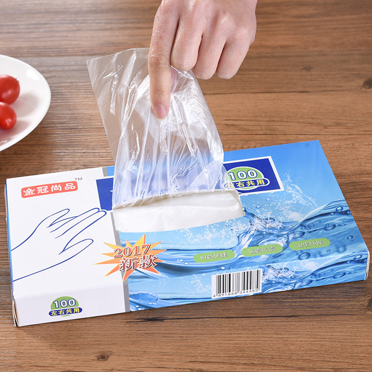 Barbecue Disposable Gloves Thickened Food Kitchen Catering Food Baked Pepe Film Transparent Home 100 only-Taobao