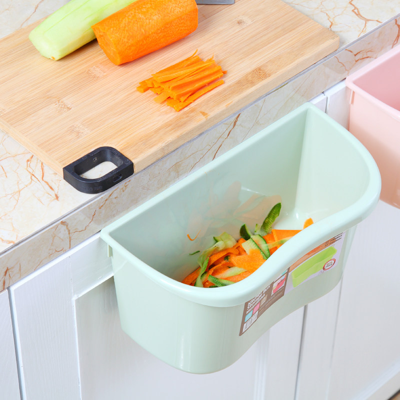 Shanghai classified garbage bin containing box cupboard door hanging type home storage rack Desktop trash can trash rack-Taobao