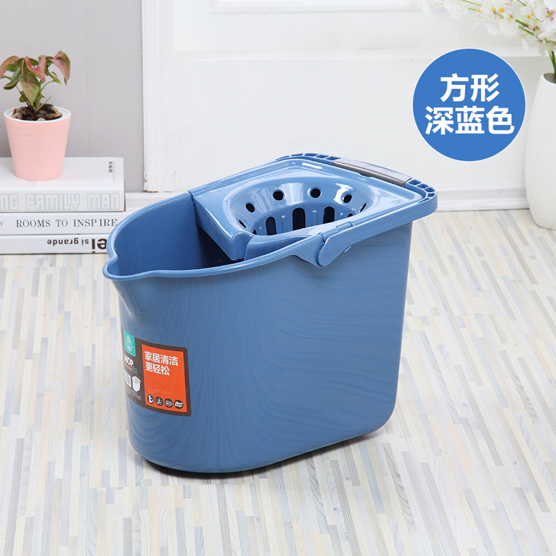 Ground Drag Barrel Plastic Drag Bucket Single Barrel Home Hand Press Squeeze Bucket Manual Minima Mop Barrel Squeeze Water Mound Clean Barrel-Taobao