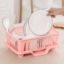 Bowl shelf storage Japanese kitchen rack floor floor bowl drain rack drain kitchen sink cupboard plastic