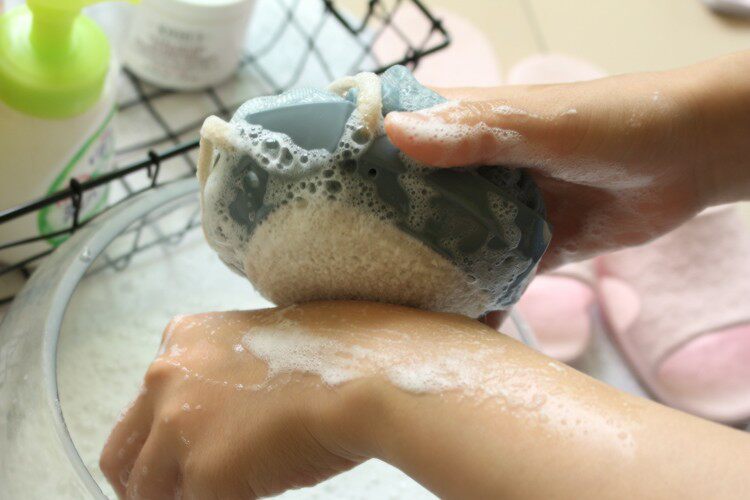 Dauphin double-sided bath ball loofah bathing bath towel bath flower bathing ball