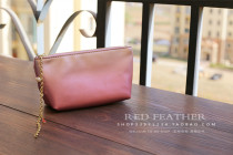 Counter gifts Opperley gradient color cosmetic bag Clutch bag storage belt pearl chain can be used as a bracelet
