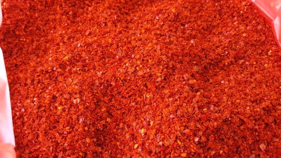 Korean Sauerkraut Chili Powder Han Style Spicy Cabbage special seasoning Barbecue Cold Mix Vegetable seasoned micropepper Peppers 500g