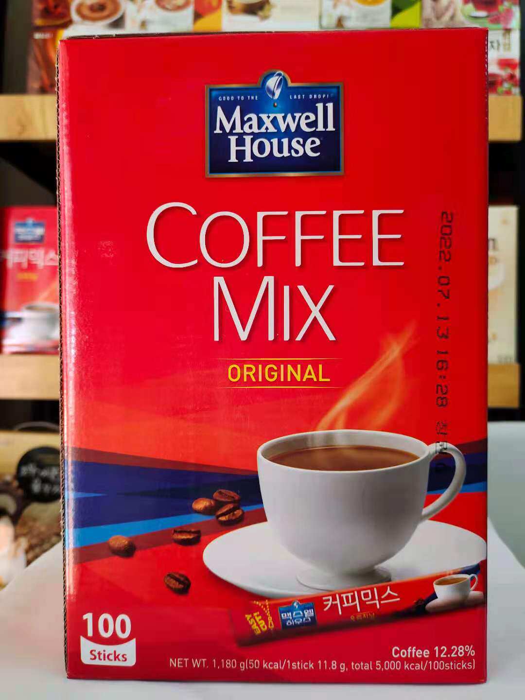 * Korean coffee Maxwell Coffee Triple in 100 bags of food original taste instant coffee powder