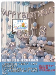 Birthday Balloon Scene Decoration Set for Boys and Girls Birthday Party Room Balloon Background Wall Decoration Set