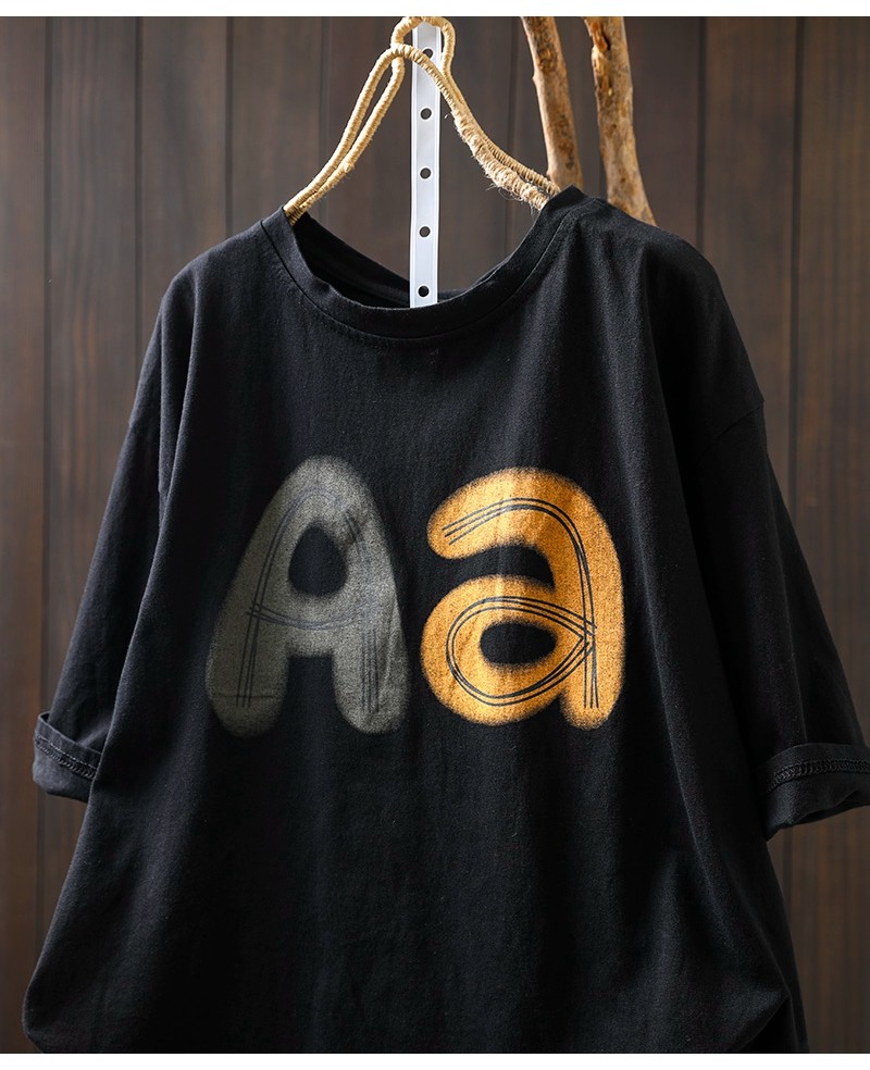 英字LOGO修身短袖上衣T-shirt