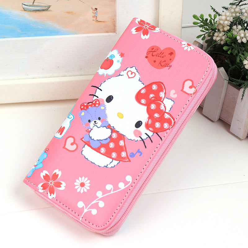 Cute little girl long wallet Primary school princess 30% off wallet girl girl lady cartoon Korean version coin purse