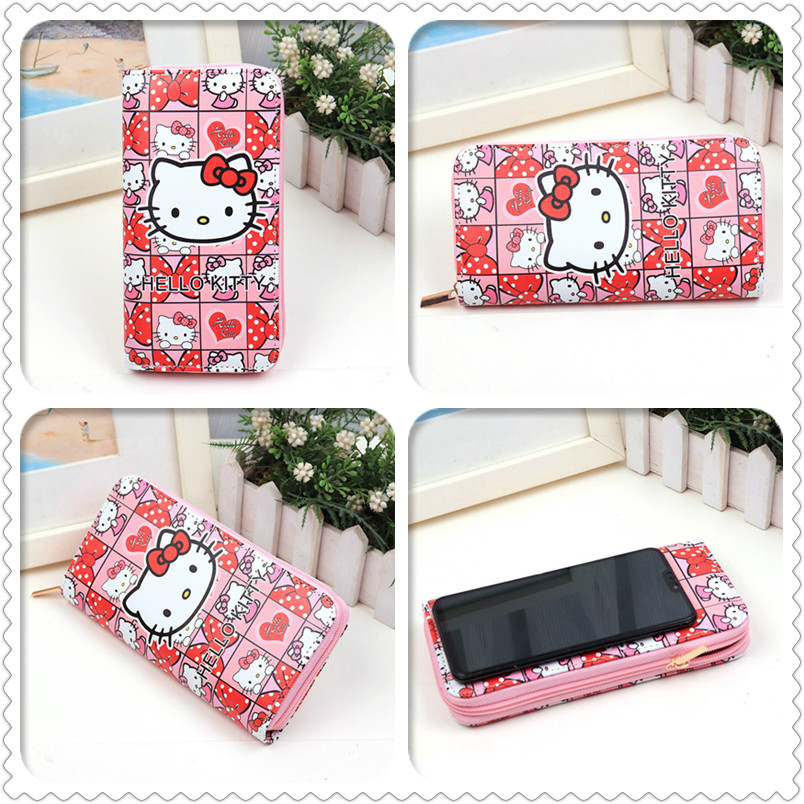 Cute little girl long wallet Primary school princess 30% off wallet girl girl lady cartoon Korean version coin purse