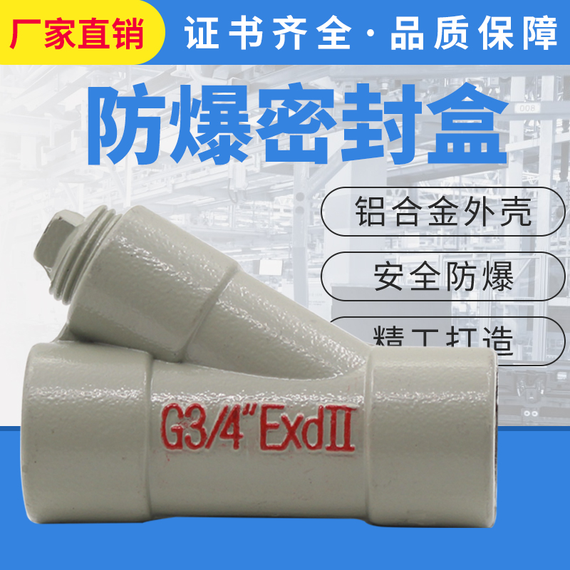 Explosion-proof isolated sealing case BCG aluminium alloy Y type G3 4 explosion proof sealing joint 4 6 points 1 inch explosion proof sealing case