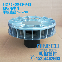 Type 87 PE siphon rainwater bucket flat stainless steel rainwater bucket roof siphon drainage rainwater bucket