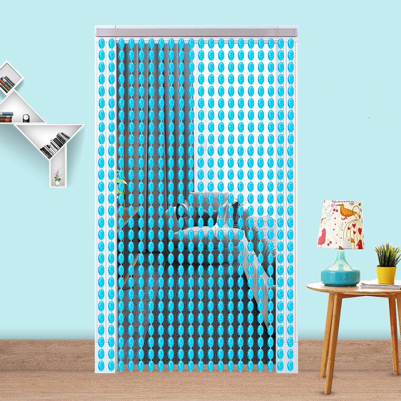 Transfer bead curtain door curtain plastic finished acrylic waterproof crystal Xuanguan Guan Guan Feng Shui Curtain Partition Home Decoration Curtain