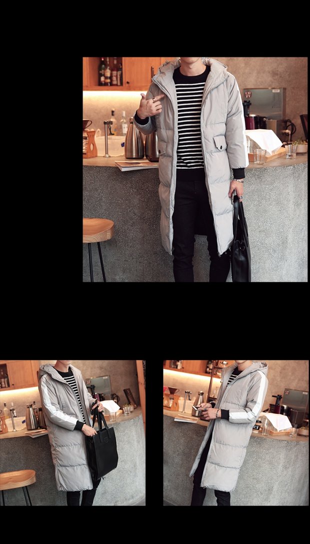 Quần áo cotton mùa đông áo khoác nam mới 2018 áo khoác mỏng thanh niên dài áo khoác cotton mùa đông quần áo nam triều áo khoác vest nam