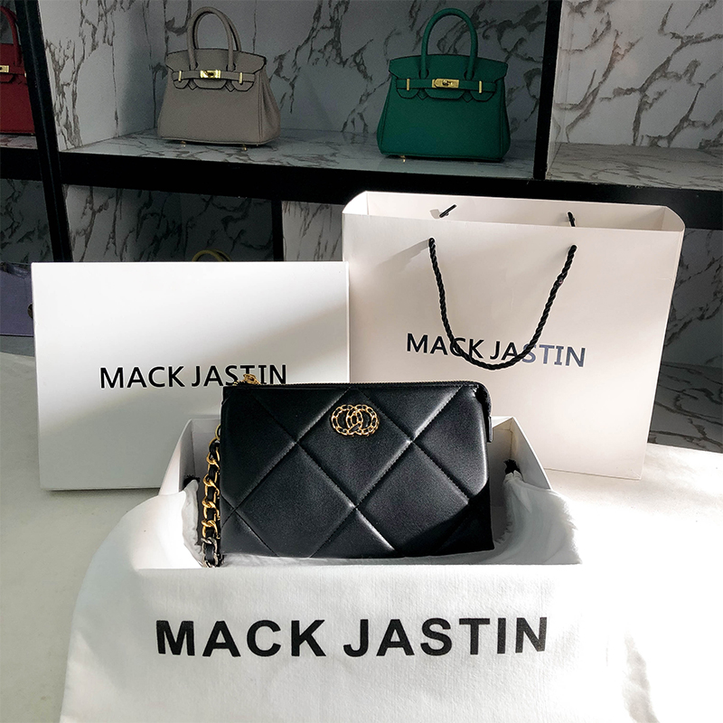 Hong Kong MACK JASTIN Leather Small Fragrant Hand Bag Women's 2021 New  Fashion Lingge Bag Letter Bag -  - Buy China shop at  Wholesale Price By Online English Taobao Agent