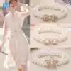 Belt female pearl decoration skirt with dress belt waist student Korean version of wild Hanfu accessories Waist chain female